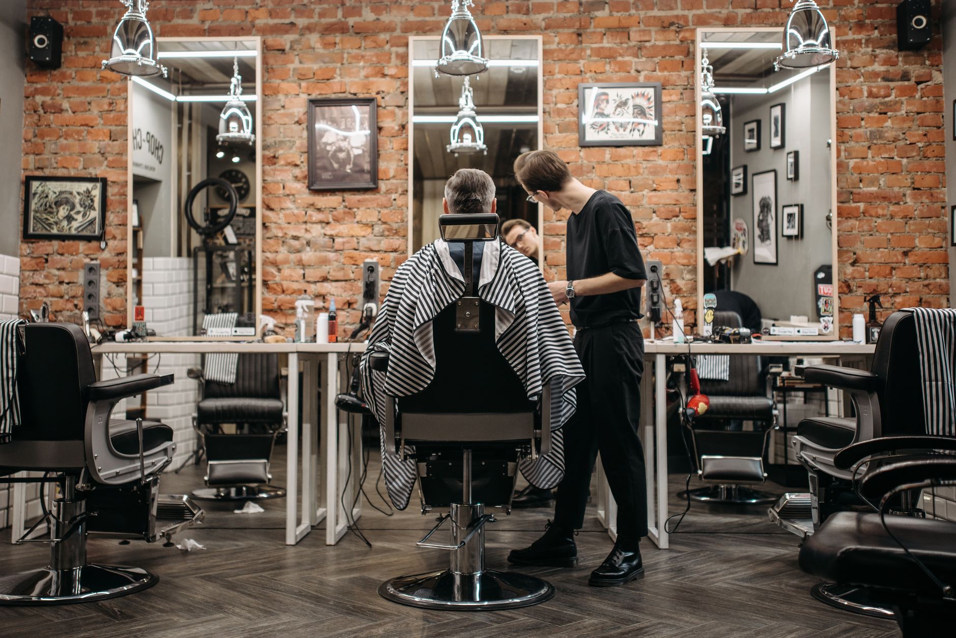Empfangsbereich im Friseursalon
